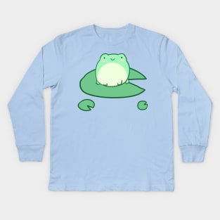 Happy little frog Kids Long Sleeve T-Shirt